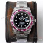(ROF) Swiss Replica Rolex Oyster Perpetual Submariner Red Diamond Watch 2836 Movement